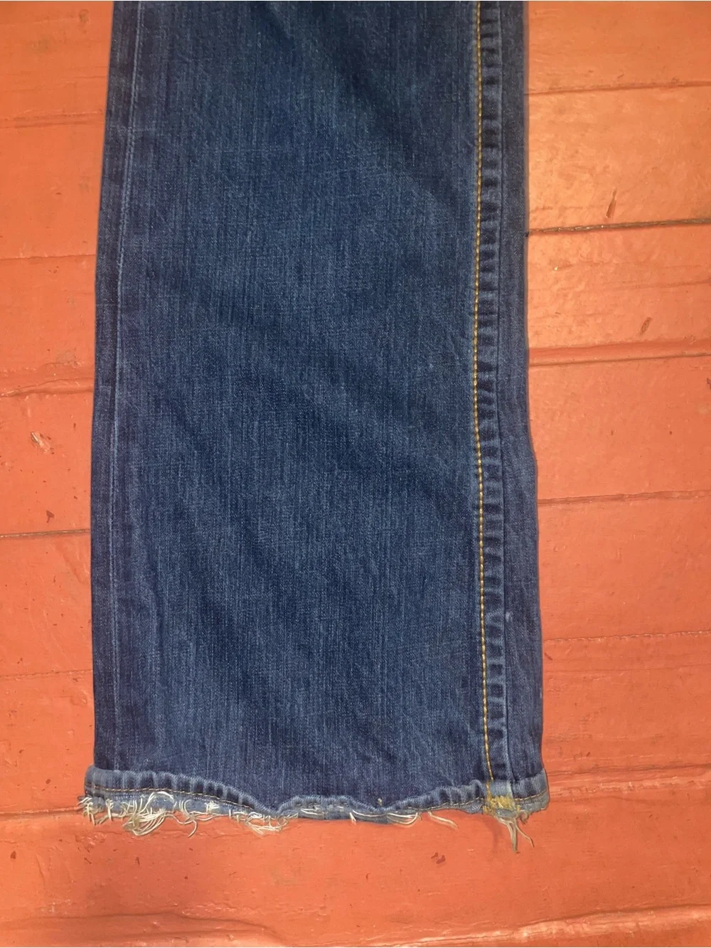 True religion Dark Blue Straight-Leg Jeans vintage